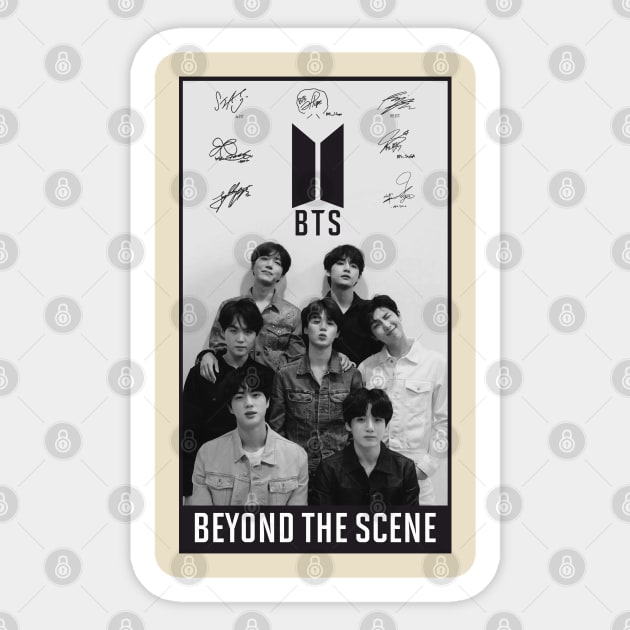 BTS BLACK AND WHITE Sticker by Like visual Store